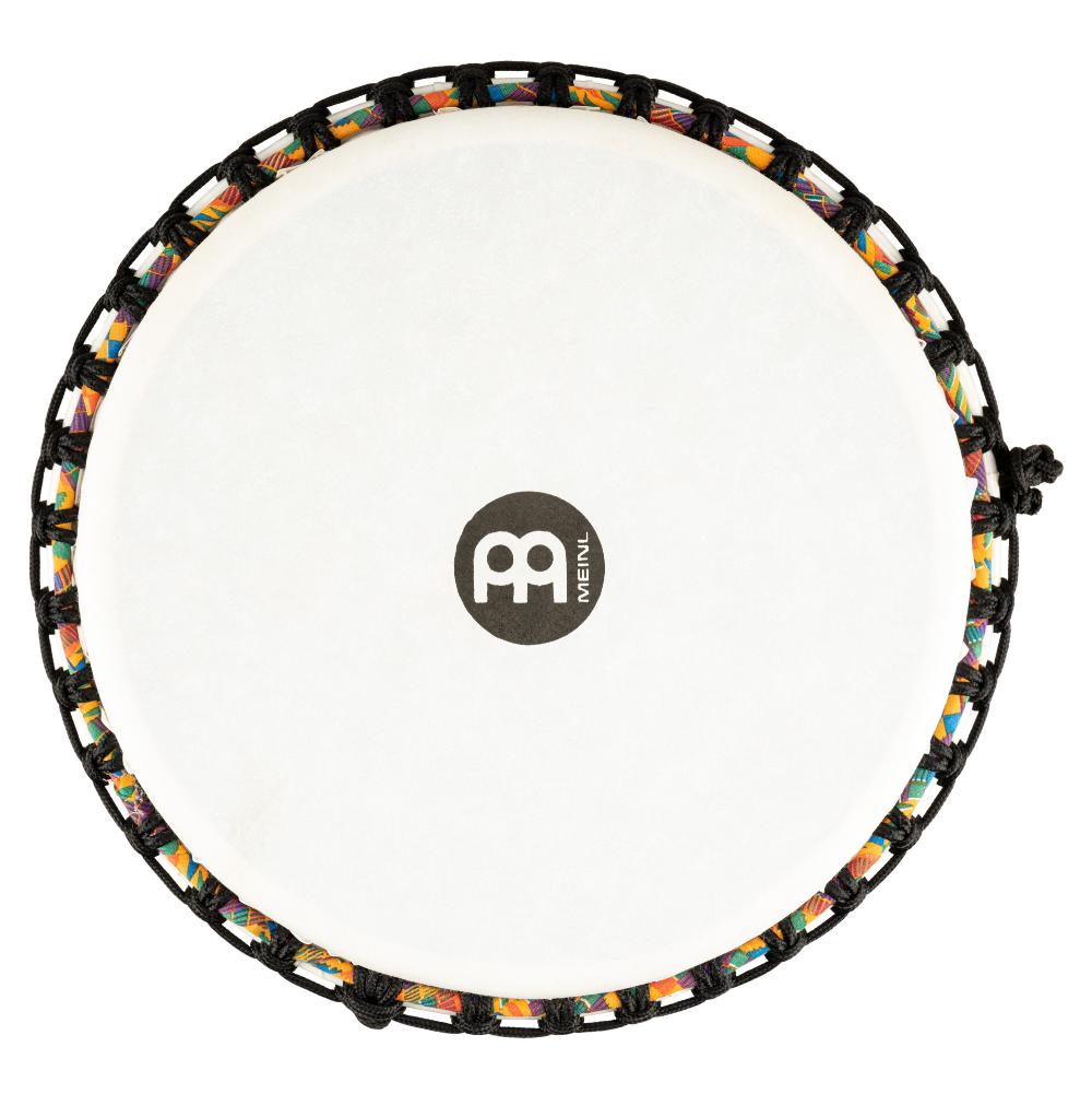 Meinl Rope Tuned Travel Djembe, 14, Kenyan Quilt, Synthetic Head - Drum Center Of Portsmouth