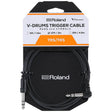 Roland V-Drums Trigger Cable 10ft, Balanced TRS, Angled 1/4 - Straight 1/4 - Drum Center Of Portsmouth