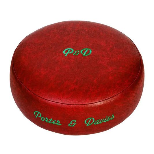 Porter & Davies Seat Top Only Round Antique Red Vinyl - Drum Center Of Portsmouth