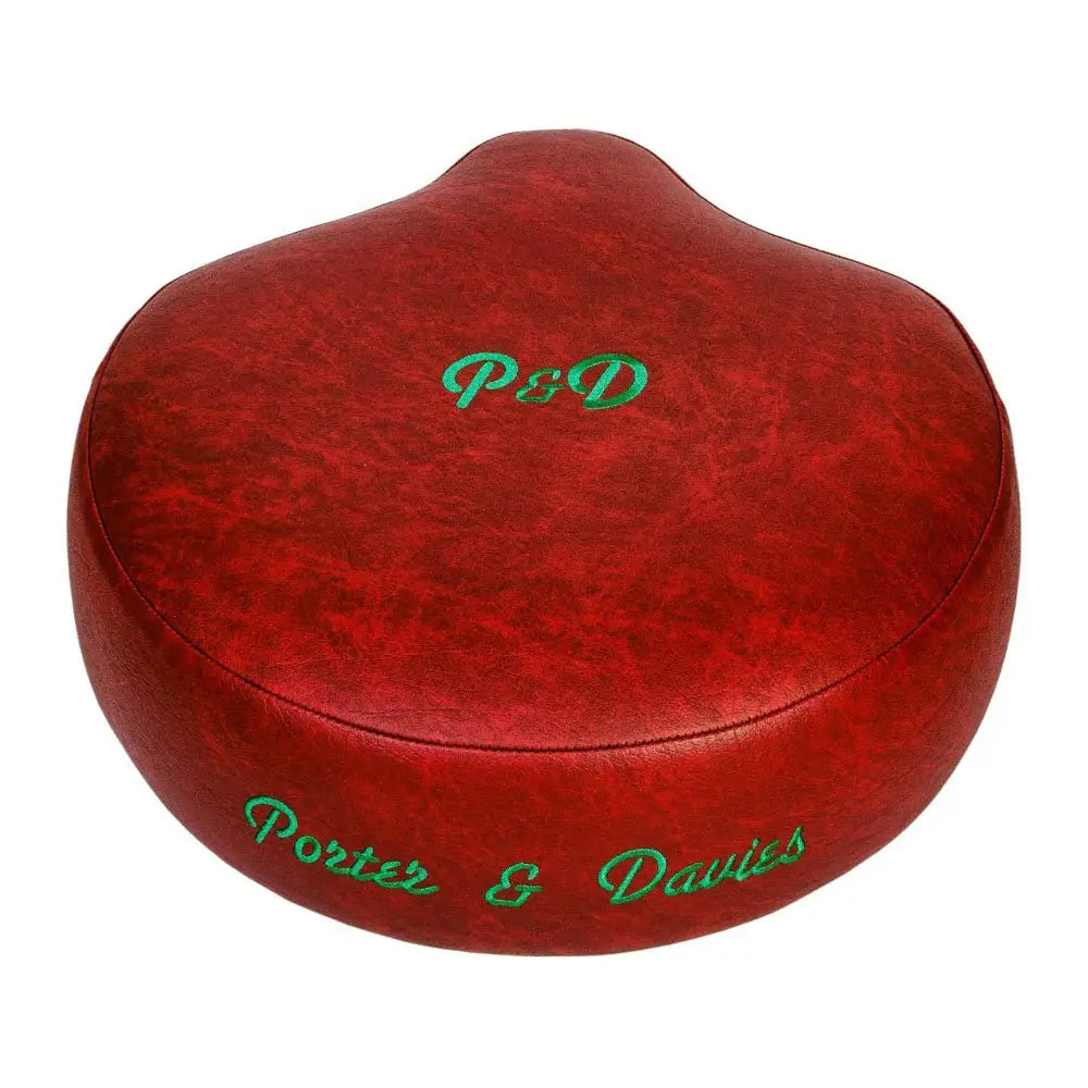 Porter & Davies Seat Top Only Saddle Antique Red Vinyl - Drum Center Of Portsmouth