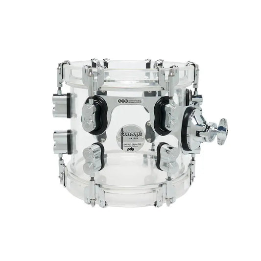 PDP Concept Acrylic Clear Mounted Tom 8x7 - Drum Center Of Portsmouth
