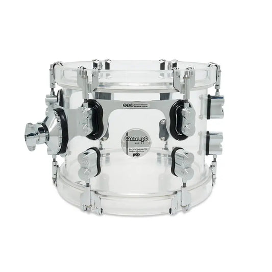 PDP Concept Acrylic Clear Mounted Tom 10x7 - Drum Center Of Portsmouth