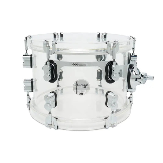 PDP Concept Acrylic Clear Mounted Tom 12x8 - Drum Center Of Portsmouth