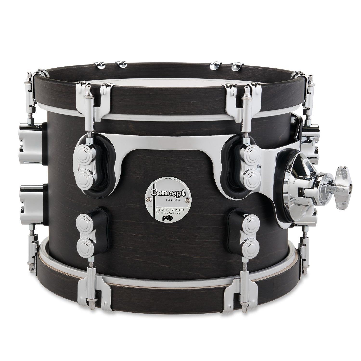 PDP Concept Classic Tom 10x7 Ebony w/Ebony Hoops, STM Mount - Drum Center Of Portsmouth