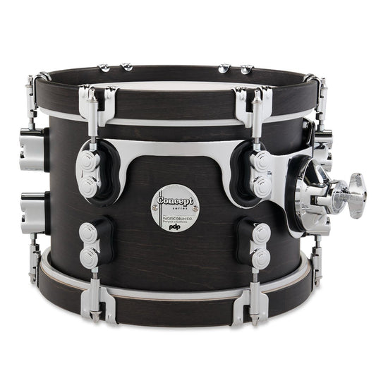 PDP Concept Classic Tom 10x7 Ebony w/Ebony Hoops, STM Mount - Drum Center Of Portsmouth