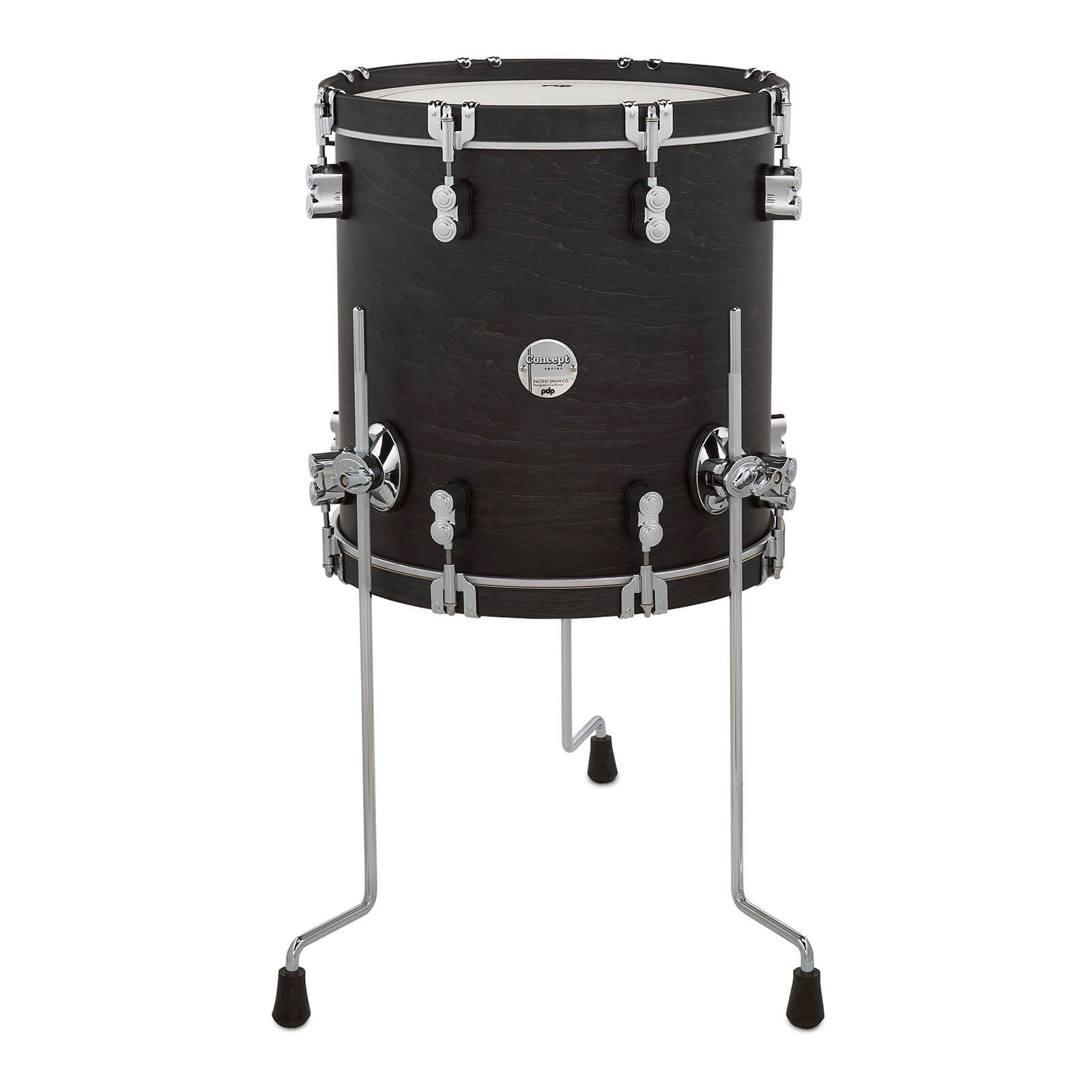PDP Concept Classic Floor Tom 14x14 Ebony/Ebony Hoops - Drum Center Of Portsmouth