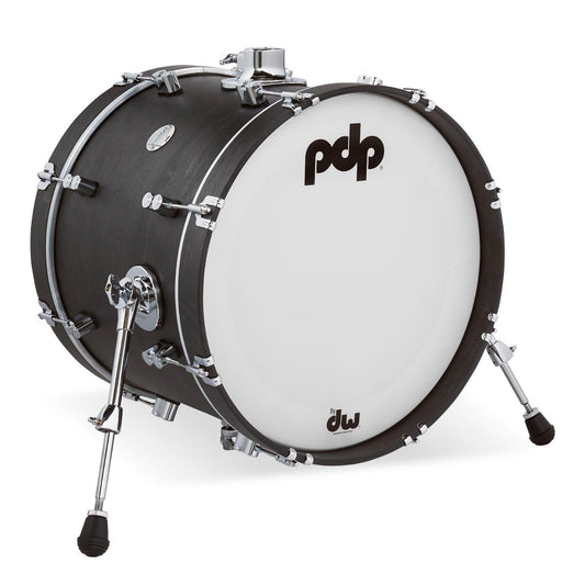 PDP Concept Classic Bass Drum 18x14 Ebony w/Ebony Hoops - Drum Center Of Portsmouth