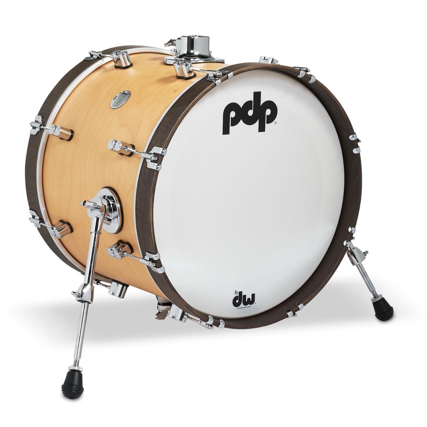 PDP Concept Classic Bass Drum 18x14 Natural w/Walnut Hoops - Drum Center Of Portsmouth