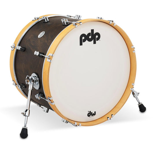 PDP Concept Classic Bass Drum 20x14 Walnut w/Natural Hoops - Drum Center Of Portsmouth