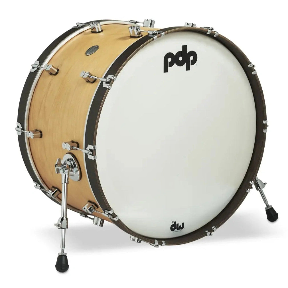 PDP Concept Classic Bass Drum 24x14 Natural/Walnut Hoops - Drum Center Of Portsmouth