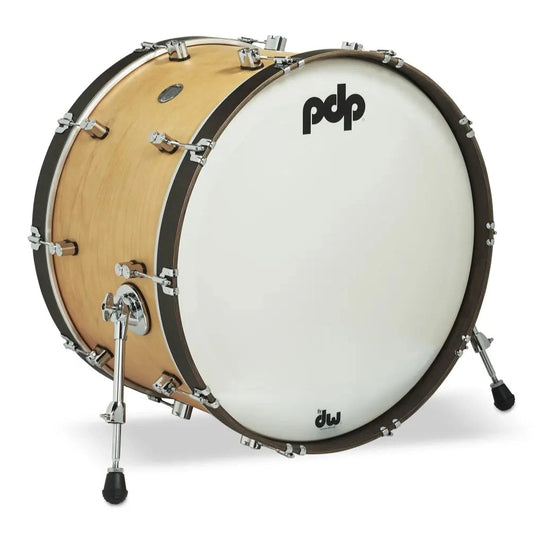PDP Concept Classic Bass Drum 24x14 Natural/Walnut Hoops - Drum Center Of Portsmouth