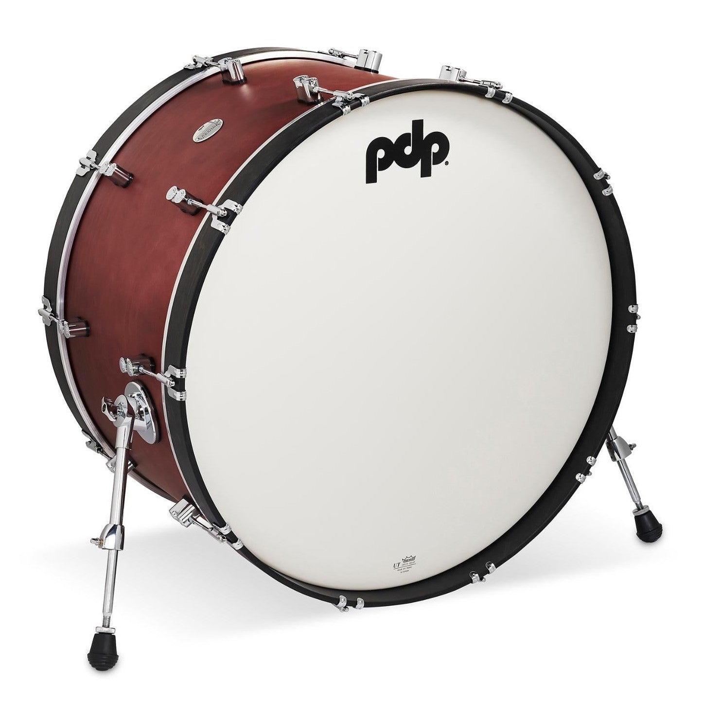PDP Concept Classic Bass Drum 26x14 Oxblood w/Ebony Hoops - Drum Center Of Portsmouth