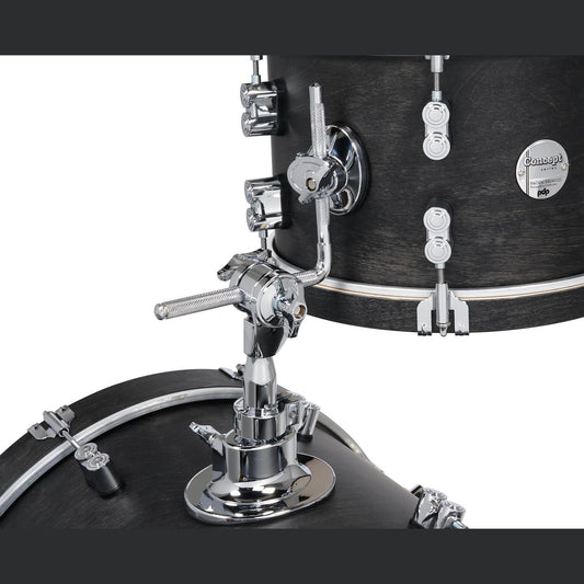 PDP Concept Classic 3pc Drum Set w/18BD Ebony/Ebony Hoops - Drum Center Of Portsmouth