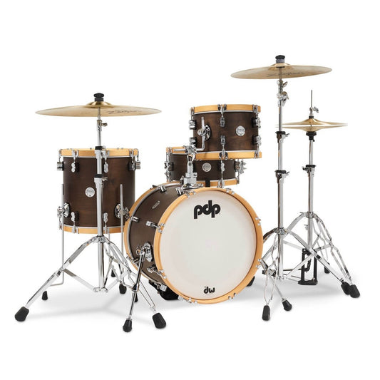 PDP Concept Classic 3pc Drum Set Walnut/Natural Hoops - Drum Center Of Portsmouth