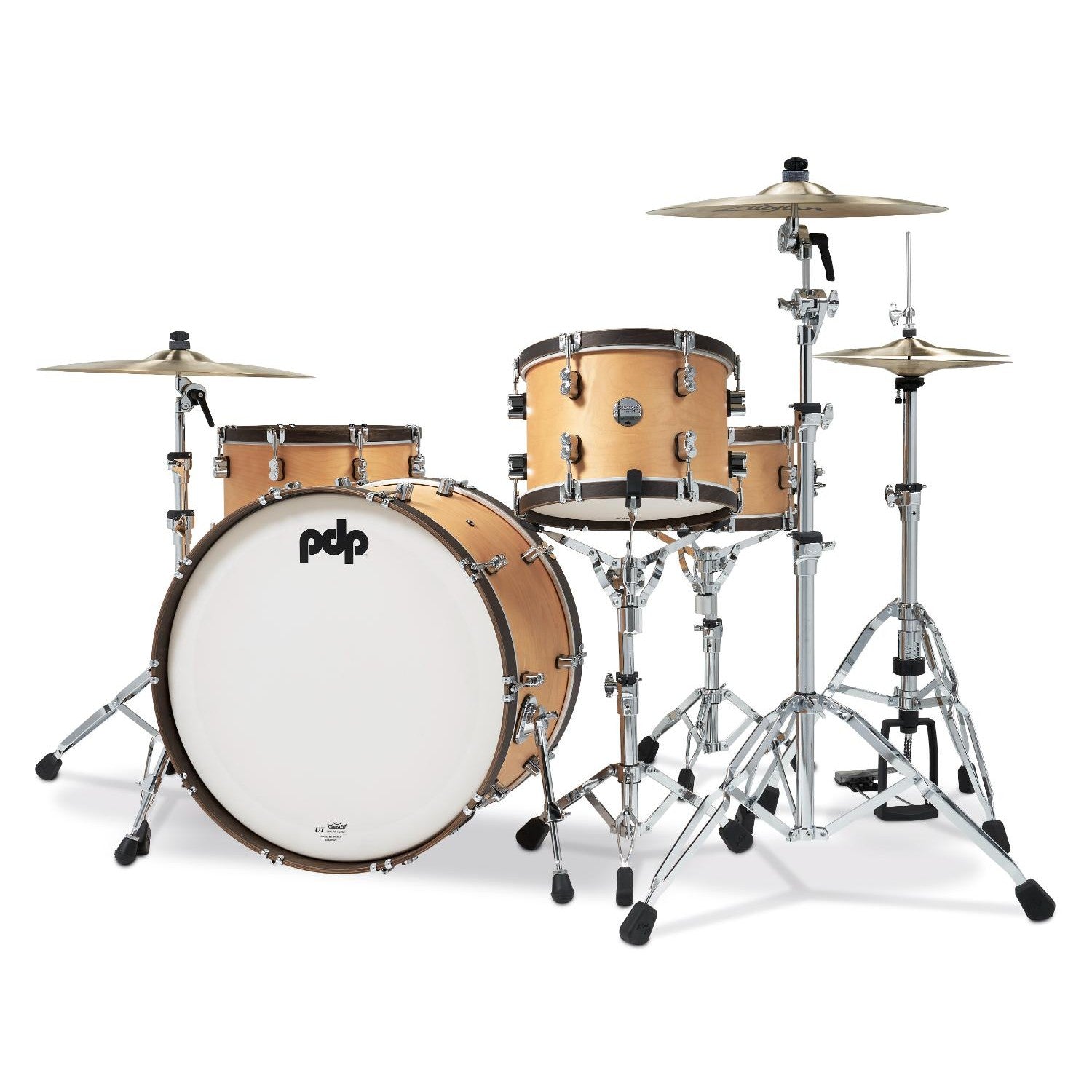 PDP Concept Classic 3pc Drum Set w/24BD Natural/Walnut Hoops - Drum Center Of Portsmouth
