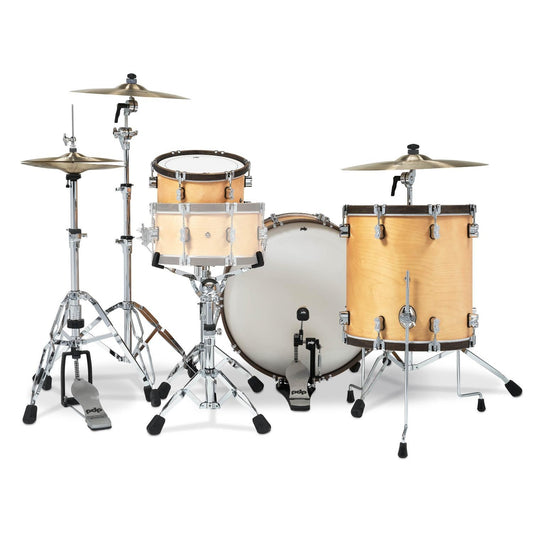 PDP Concept Classic 3pc Drum Set w/24BD Natural/Walnut Hoops - Drum Center Of Portsmouth