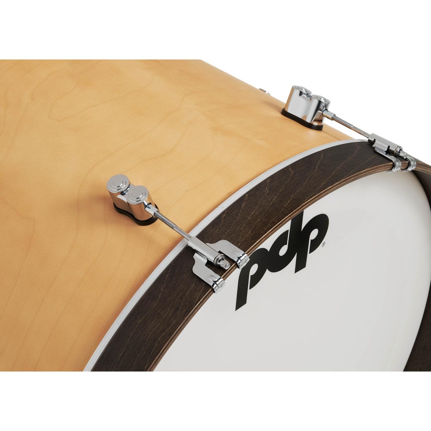 PDP Concept Classic 3pc Drum Set w/24BD Natural/Walnut Hoops - Drum Center Of Portsmouth