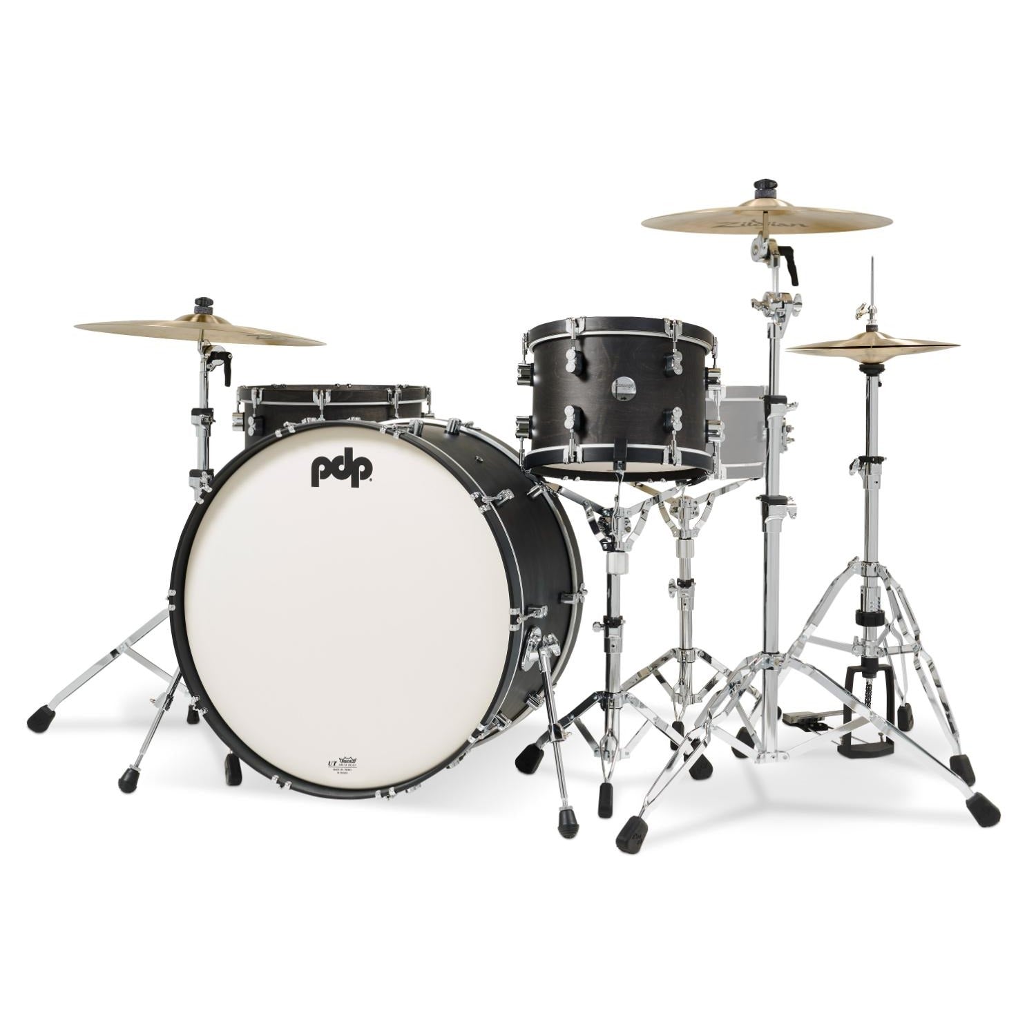 PDP Concept Classic 3pc Drum Set w/26BD Ebony/Ebony Hoops - Drum Center Of Portsmouth