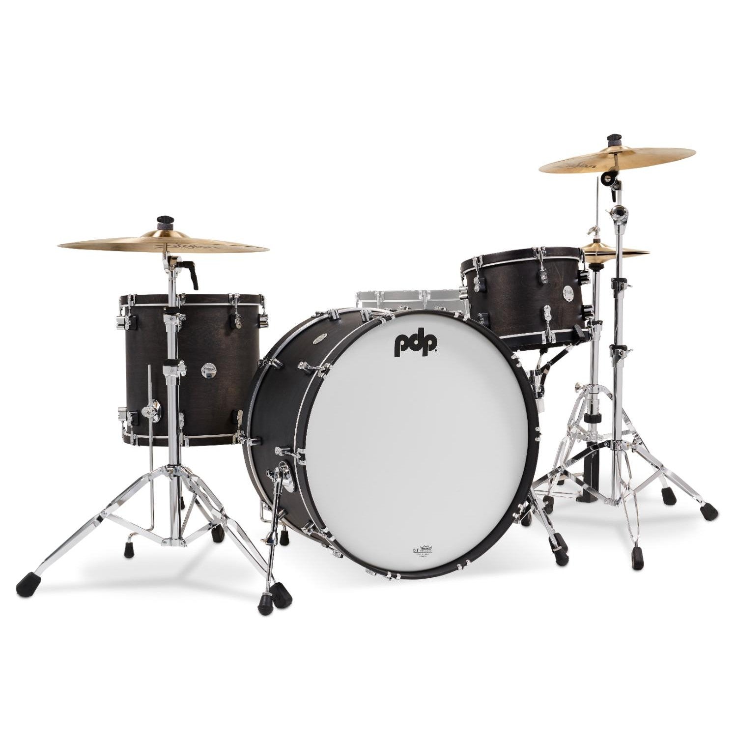 PDP Concept Classic 3pc Drum Set w/26BD Ebony/Ebony Hoops - Drum Center Of Portsmouth