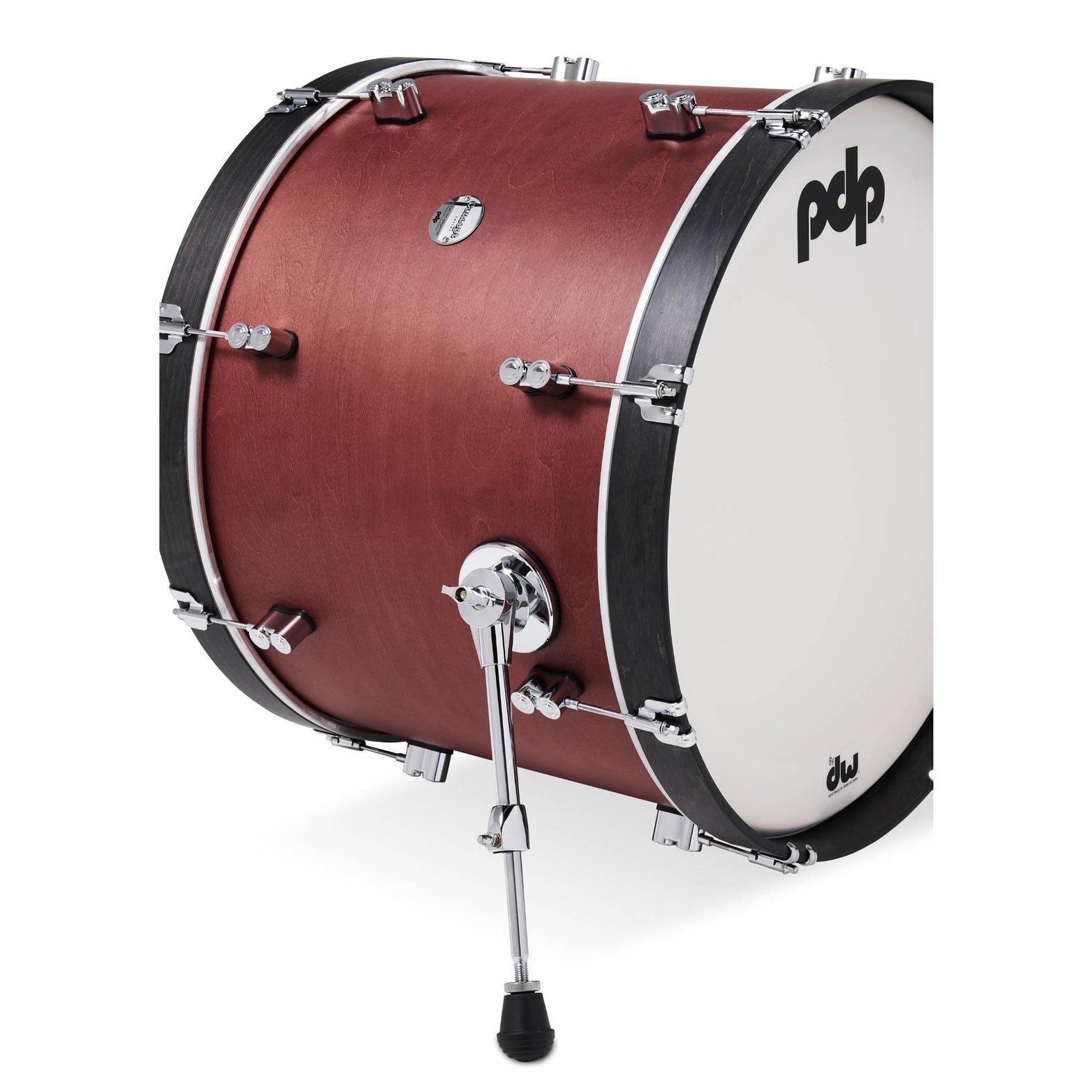 PDP Concept Classic 3pc Drum Set w/26BD Oxblood/Ebony Hoops - Drum Center Of Portsmouth