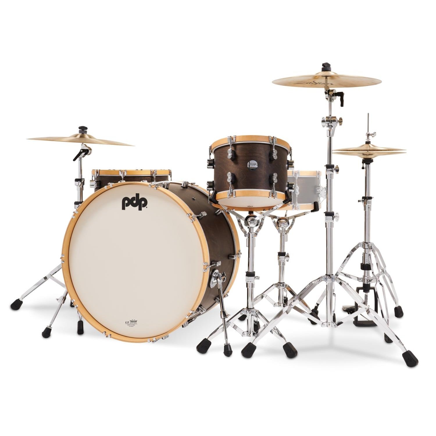 PDP Concept Classic 3pc Drum Set w/26BD Walnut/Natural Hoops - Drum Center Of Portsmouth