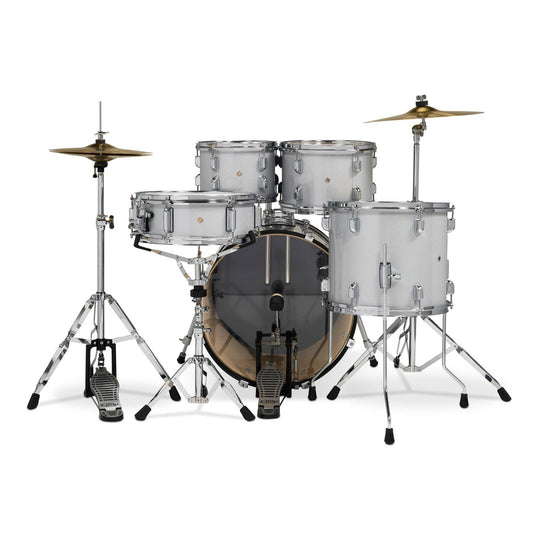 PDP Centerstage 5pc Complete Drum Set Diamond White Sparkle w/Hw & Cymbals - Drum Center Of Portsmouth