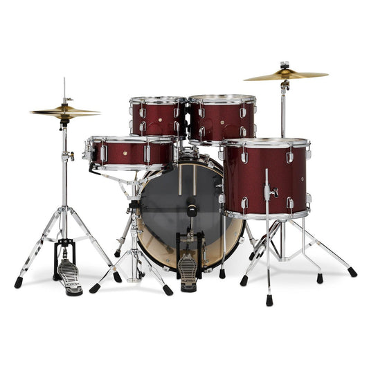 PDP Centerstage 5pc Complete Drum Set Ruby Red Sparkle w/Hw & Cymbals - Drum Center Of Portsmouth
