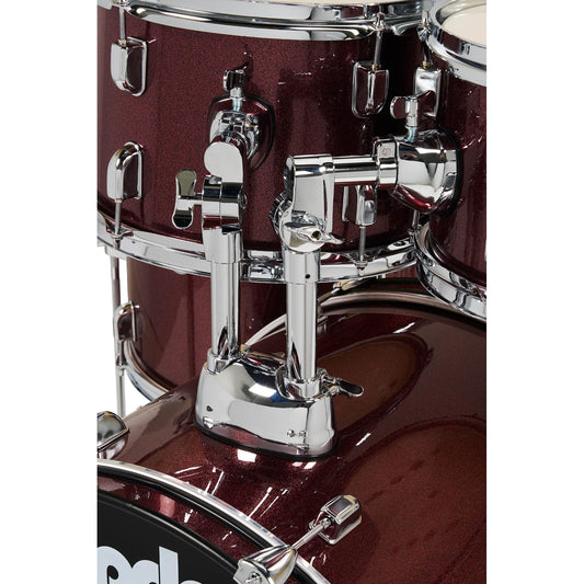 PDP Centerstage 5pc Complete Drum Set Ruby Red Sparkle w/Hw & Cymbals - Drum Center Of Portsmouth
