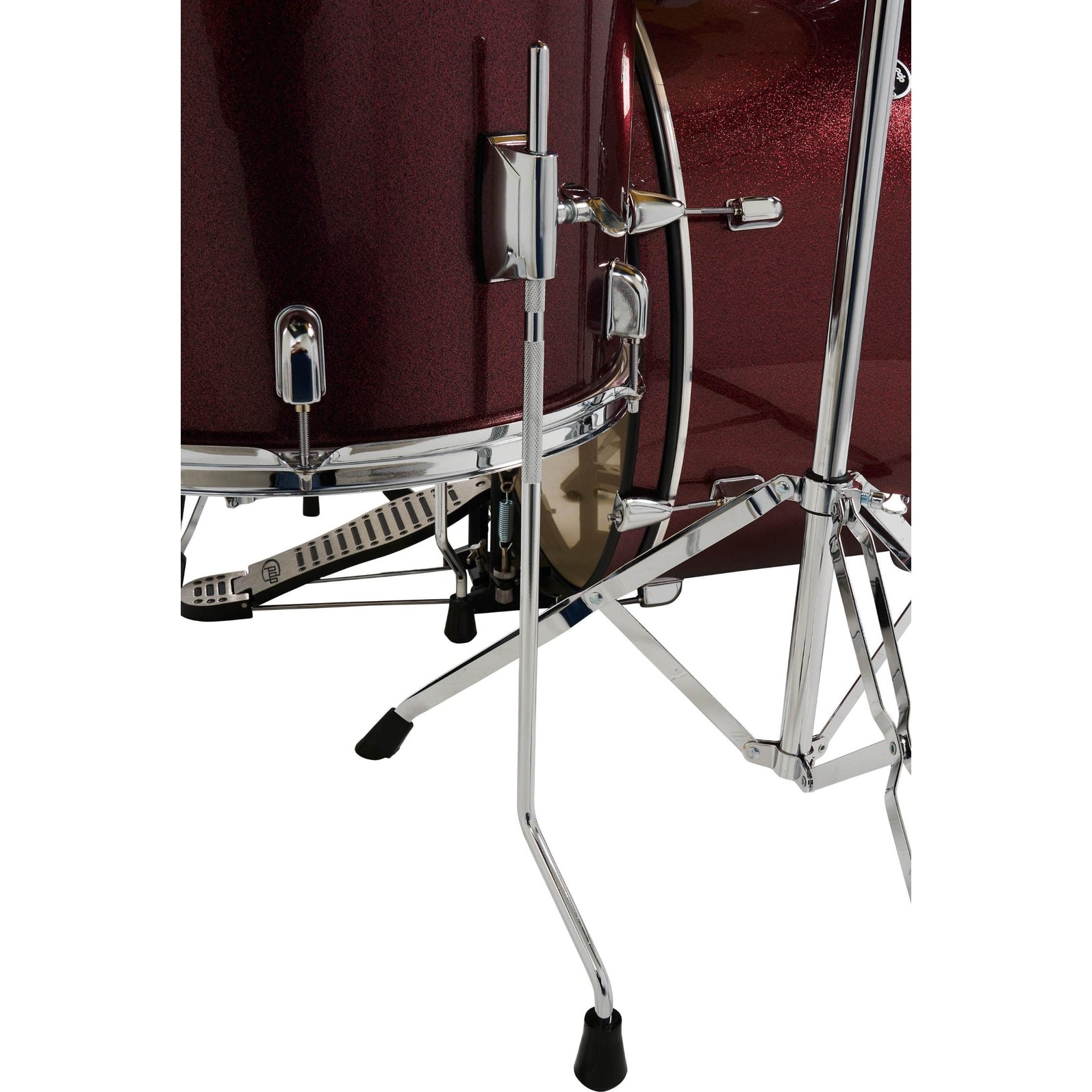 PDP Centerstage 5pc Complete Drum Set Ruby Red Sparkle w/Hw & Cymbals - Drum Center Of Portsmouth