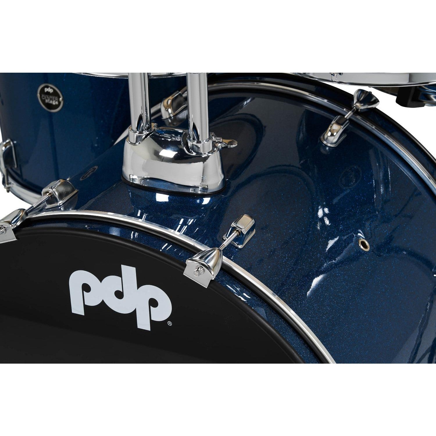 PDP Centerstage 5pc Complete Rock Drum Set Royal Blue Sparkle w/Hw & Cymbals - Drum Center Of Portsmouth