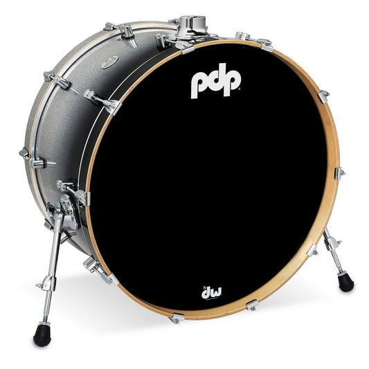 PDP Concept Maple Bass Drum 24x14 Silver to Black Fade - Drum Center Of Portsmouth