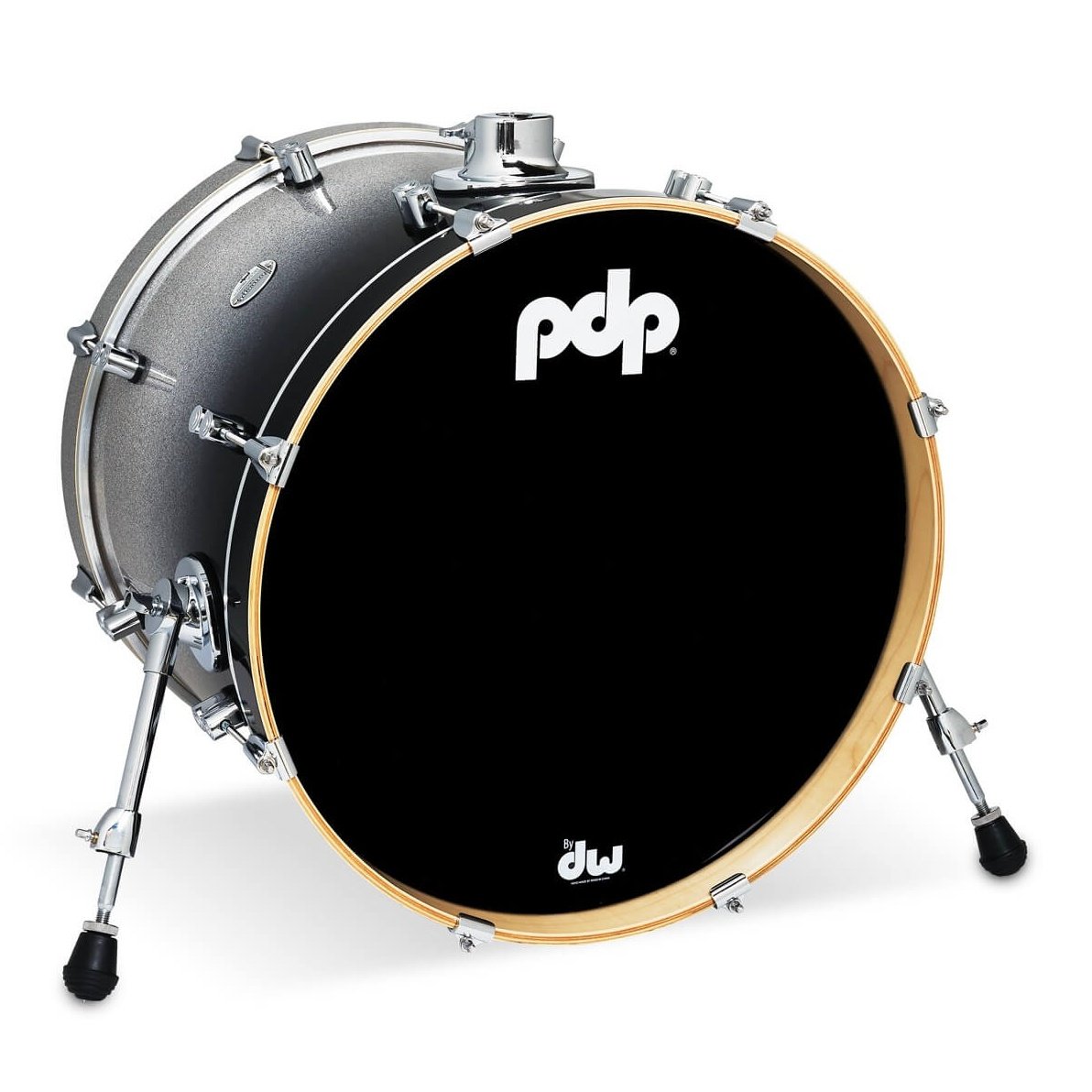 PDP Concept Maple Bass Drum 20x16 Silver to Black Fade - Drum Center Of Portsmouth