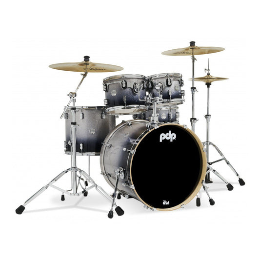 PDP Concept Maple 5pc Drum Set Silver To Black Fade - Drum Center Of Portsmouth