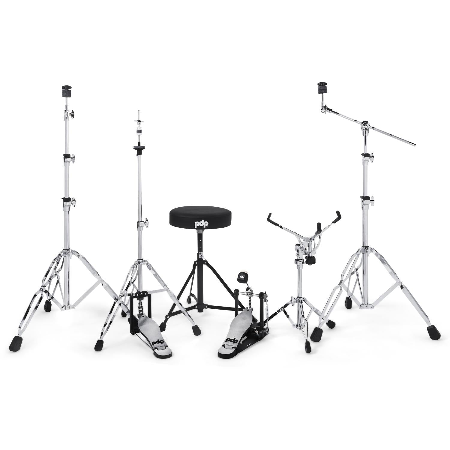 PDP Mainstage 5pc Complete Drum Set Pale Rose w/Hw & Cymbals - Drum Center Of Portsmouth