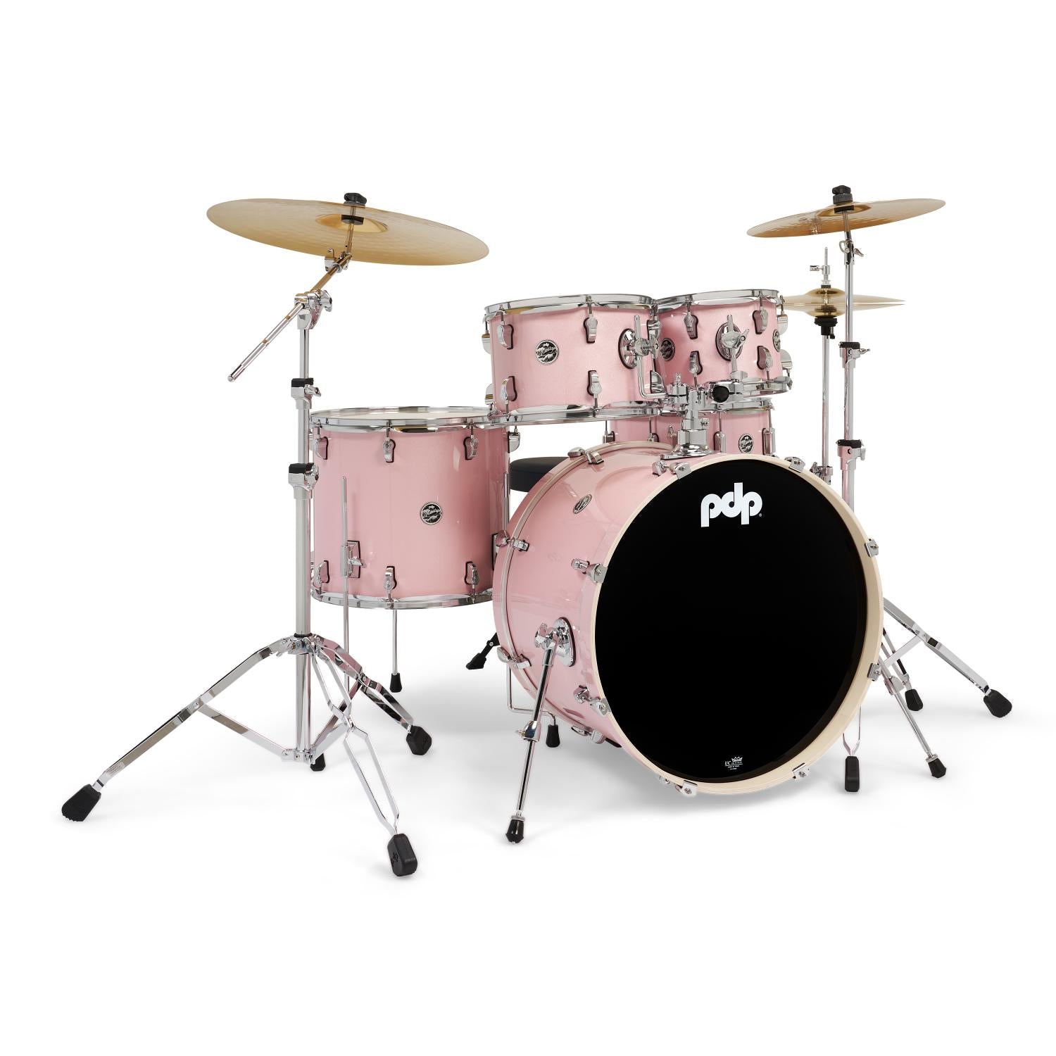 PDP Mainstage 5pc Complete Drum Set Pale Rose w/Hw & Cymbals - Drum Center Of Portsmouth