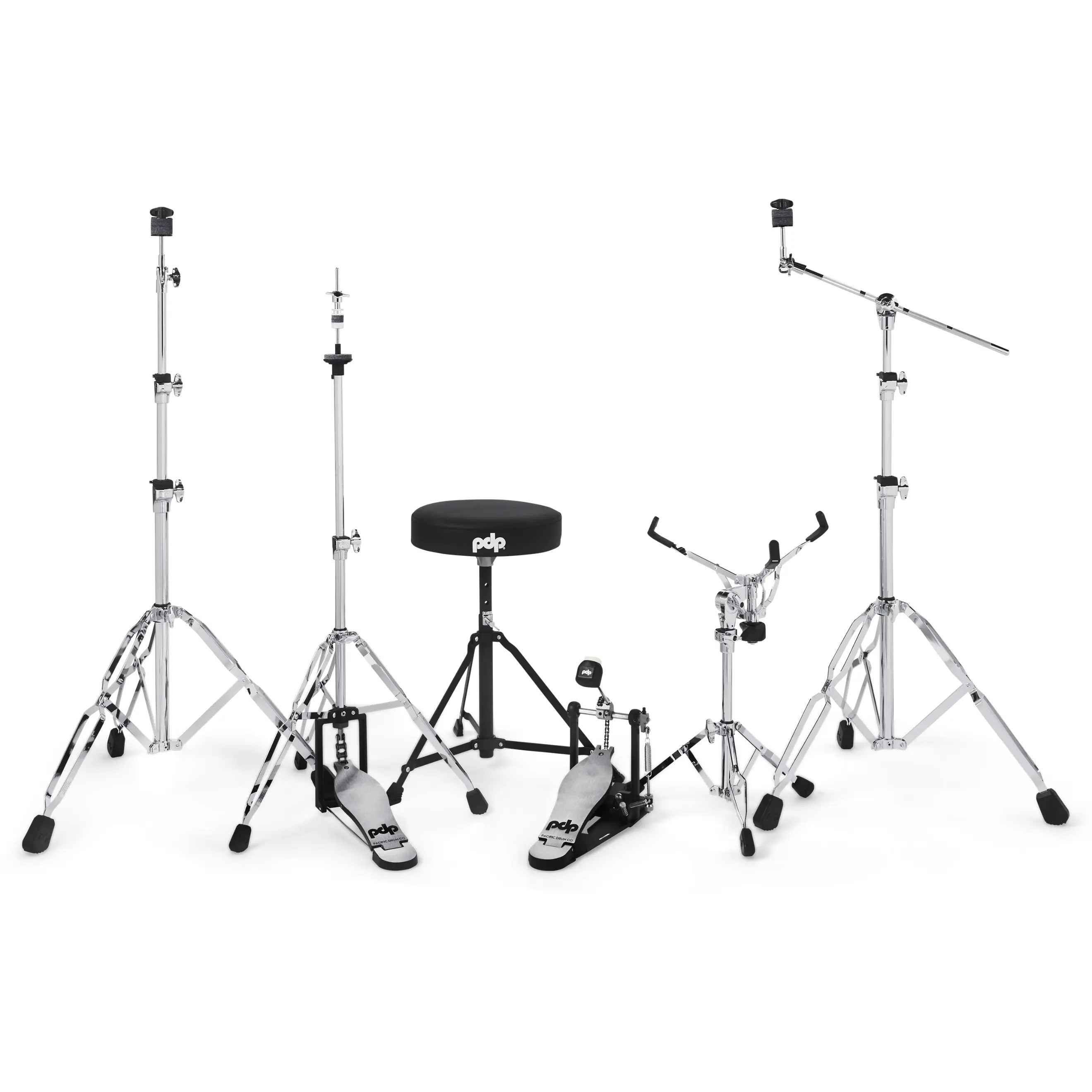 PDP Mainstage 5pc Complete Drum Set w/Hardware and Cymbals Blue Steel 22/10/12/16/14 - Drum Center Of Portsmouth