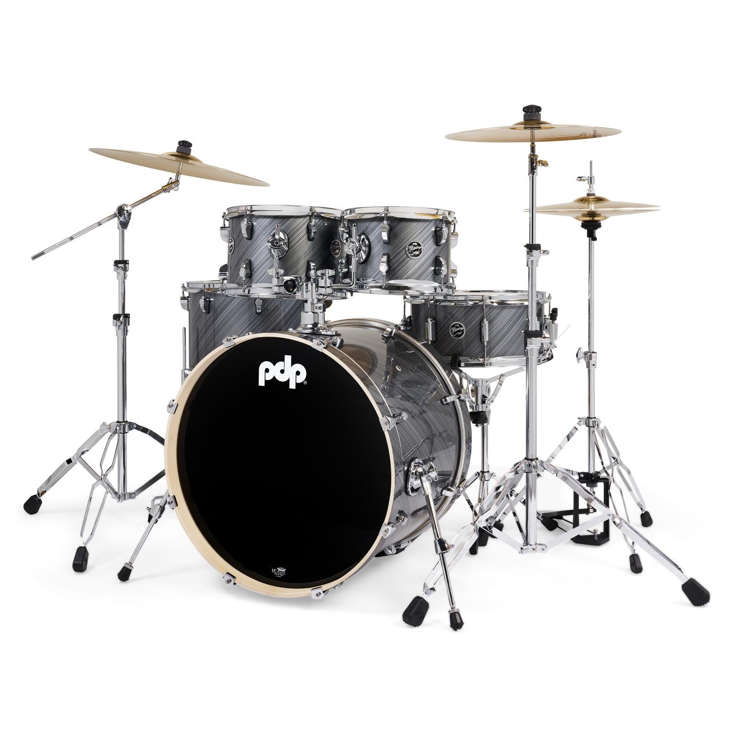 PDP Mainstage 5pc Complete Drum Set Graphite w/Hw & Cymbals - Drum Center Of Portsmouth