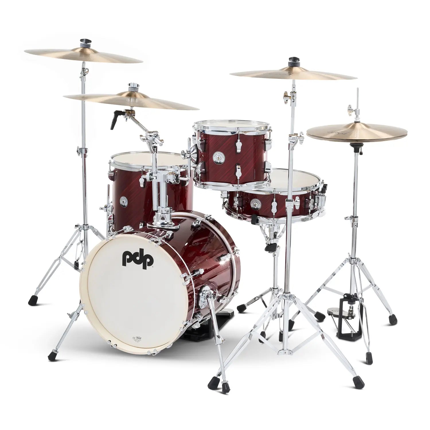 PDP New Yorker 4pc Drum Set Twisted Cherry