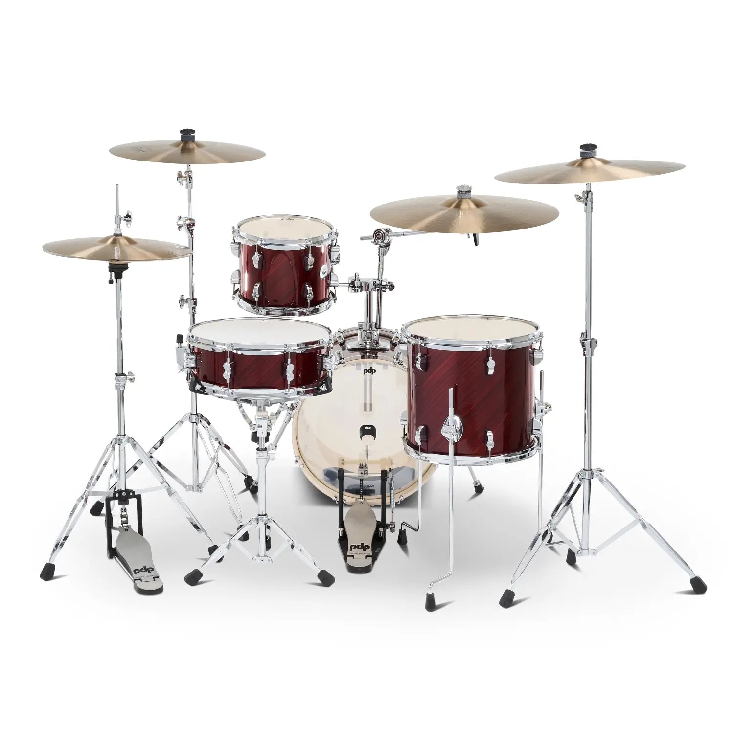 PDP New Yorker 4pc Drum Set Twisted Cherry