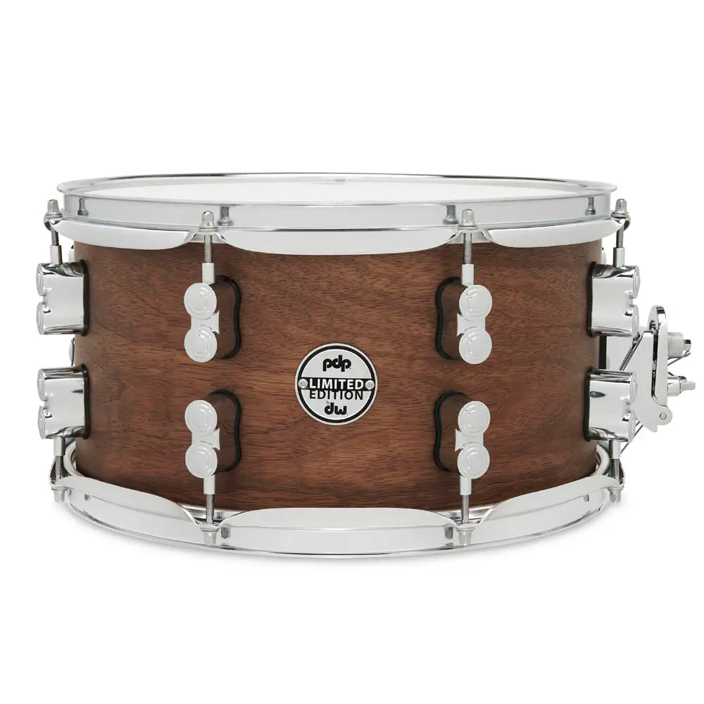 PDP Limited Edition Maple/Walnut Snare Drum 13x7 Natural Satin - Drum Center Of Portsmouth