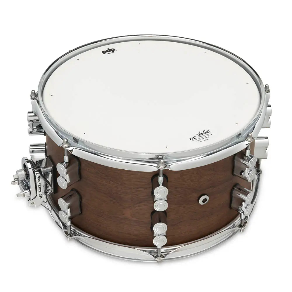 PDP Limited Edition Maple/Walnut Snare Drum 13x7 Natural Satin - Drum Center Of Portsmouth