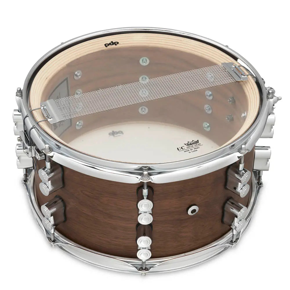 PDP Limited Edition Maple/Walnut Snare Drum 13x7 Natural Satin - Drum Center Of Portsmouth