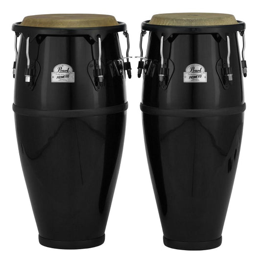 Pearl 10 & 11 Primero Fiberglass Conga Set - Bistre Black - Drum Center Of Portsmouth