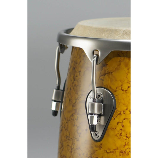 Pearl 11.75 & 12.5 Primero Pro Fiberglass Conga Set - Gold Marble - Drum Center Of Portsmouth