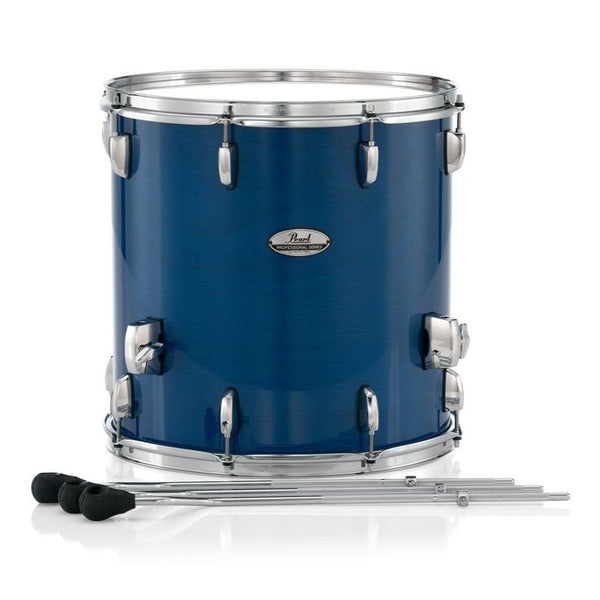 14kgfブルーアンバーとロンブルのPT Pearl Professional Maple Floor Tom 14x14 Sheer Blue