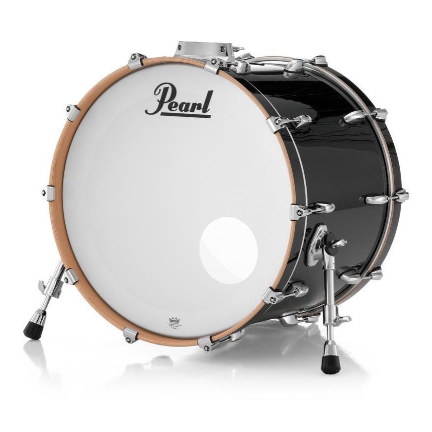 Pearl Professional Maple Bass Drum 24x14 w/BB3 Bracket Piano Black - Drum Center Of Portsmouth
