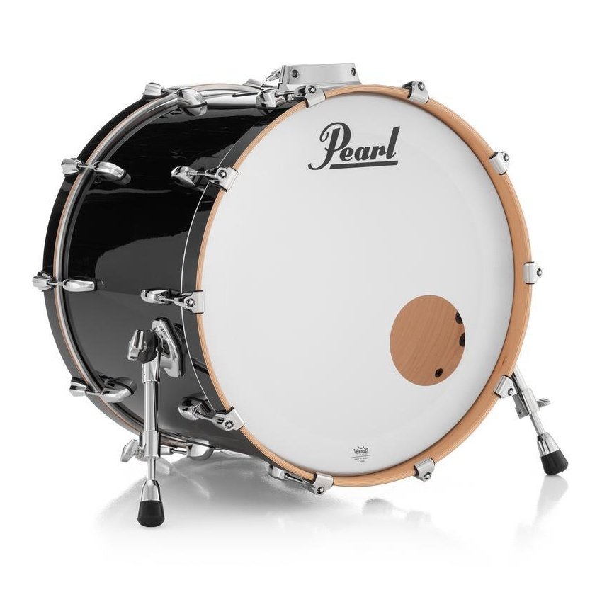 Pearl Professional Maple Bass Drum 22x18 w/BB3 Bracket Piano Black - Drum Center Of Portsmouth