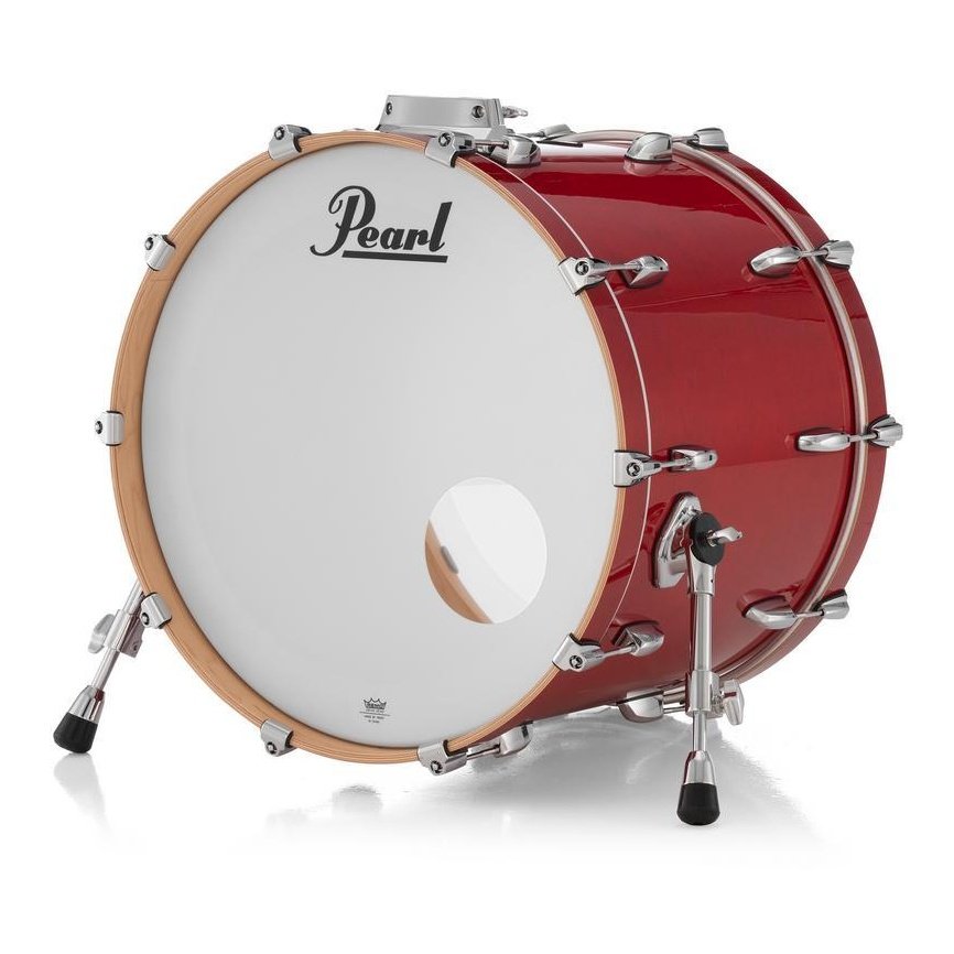 Pearl Professional Maple Bass Drum 24x14 w/BB3 Bracket Sequoia Red - Drum Center Of Portsmouth