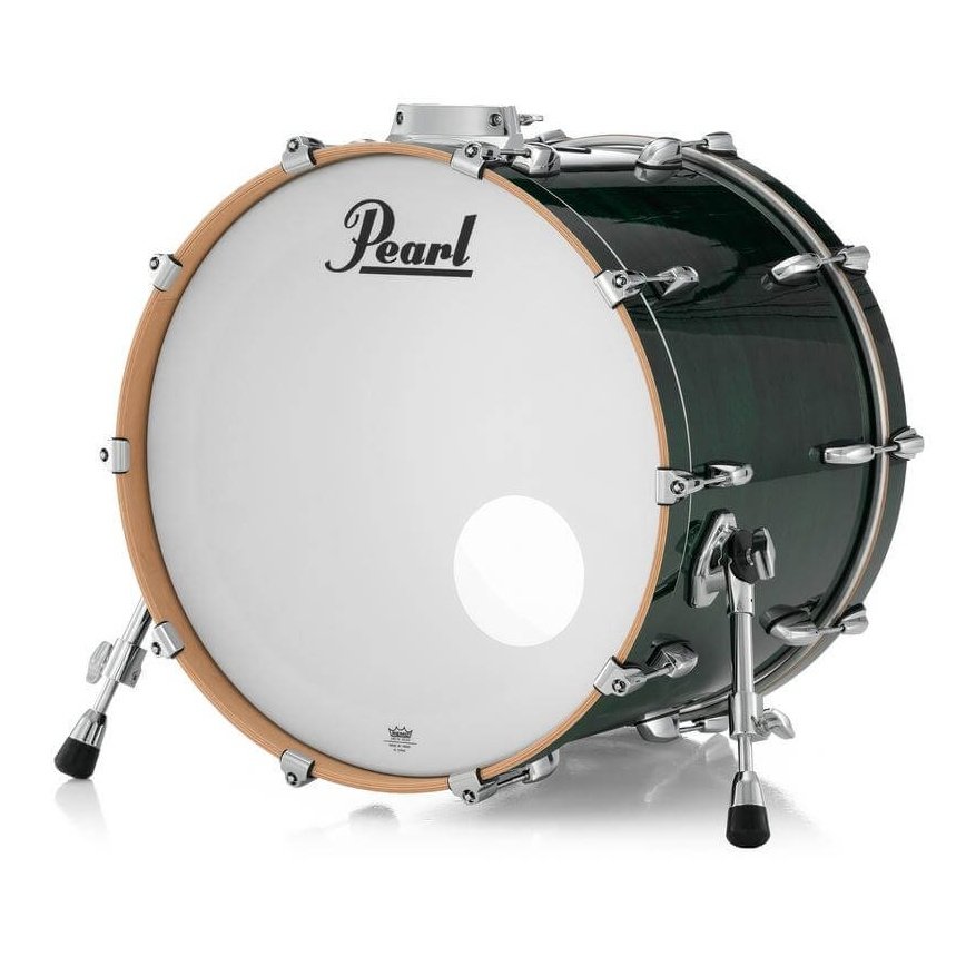 Pearl Professional Maple Bass Drum 22x16 w/BB3 Bracket Emerald Mist