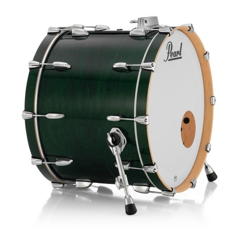 Pearl Professional Maple Bass Drum 24x14 w/BB3 Bracket Emerald Mist - Drum Center Of Portsmouth